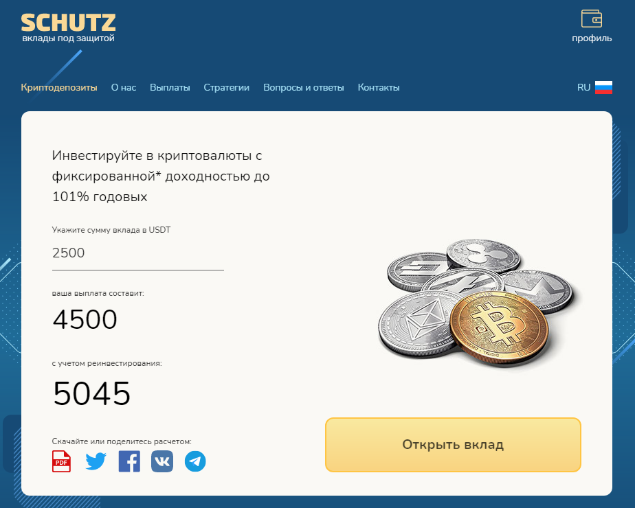 Shutz Capital (Шутз Капитал) https://schutz.capital