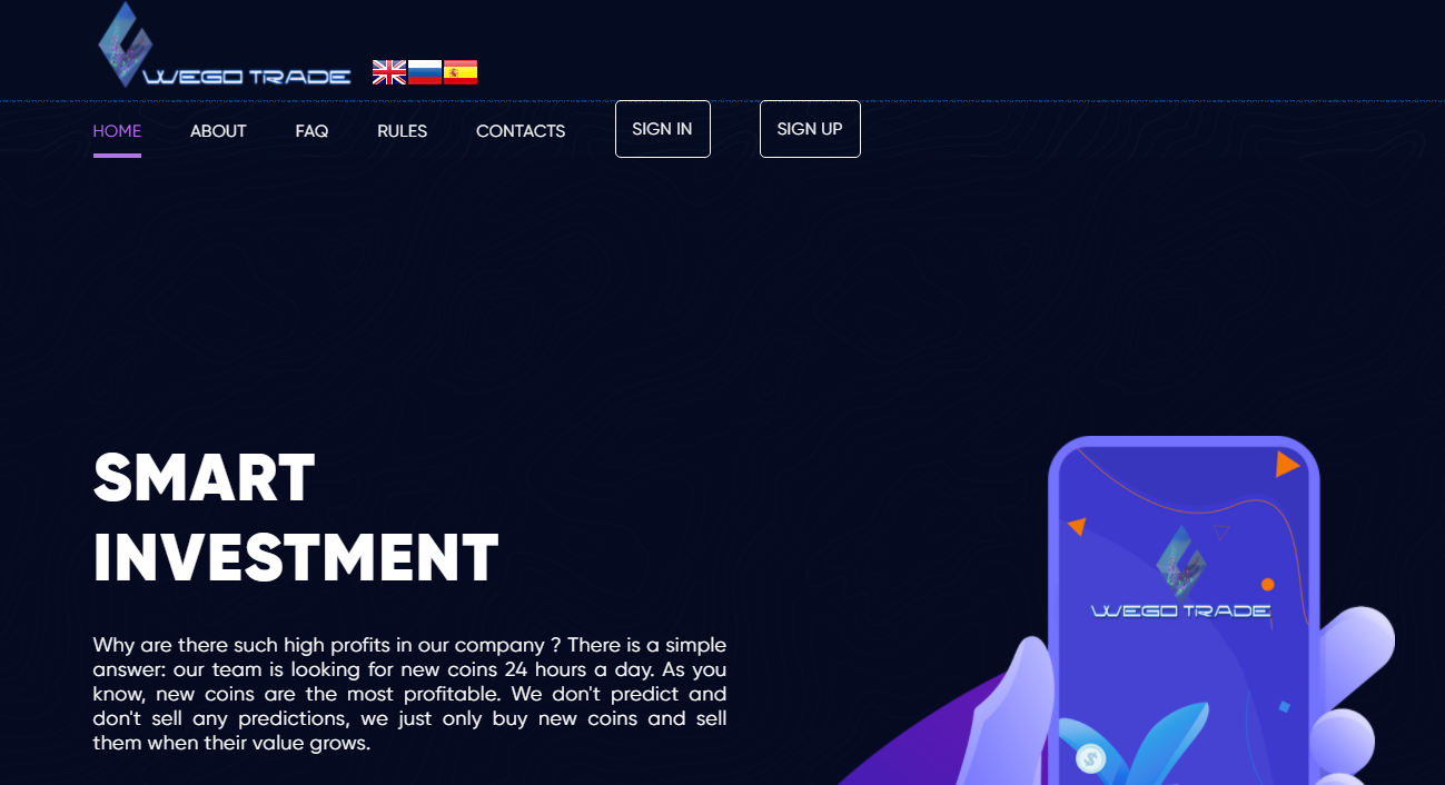 Wego Trade (Вего Трейд) https://wego-trade.io