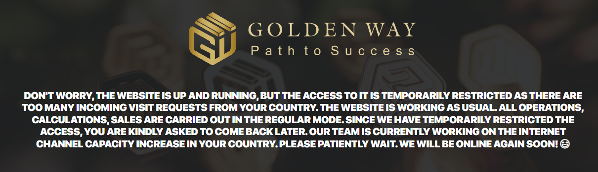 Golden Way (Голден Вэй) https://goldenway.world/