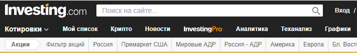 ru.investing.com торговая платформа отзывы